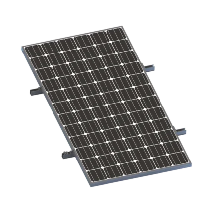 Kit De Minirieles Para Panel Solar Arreglo 1X1 Para Instalación Plano En Lámina