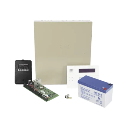 Kit de Panel de Alarma VISTA48LA con  Batería de 9Ah, Transformador y Gabinete