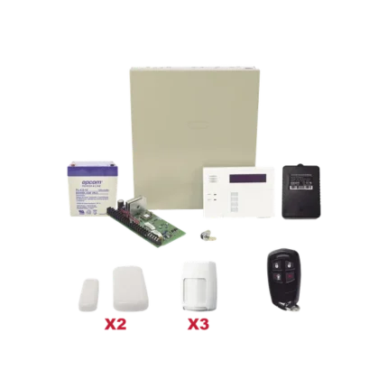 Kit inalámbrico de panel VISTA48 con teclado 6160RF receptor inalámbrico, 2 contactos 5800MINI, 3 PIR 5800PIR, 1 Control remoto 58344, Bateria y transformador