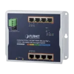 Switch Industrial PoE Administrable de Pared Capa 2, 8 Puertos Gigabit PoE 802.3at y 2 Puertos 100/1000X SFP