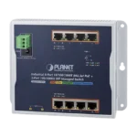 Switch Industrial PoE Administrable de Pared Capa 2, 8 Puertos Gigabit PoE 802.3at y 2 Puertos 100/1000X SFP - Image 2
