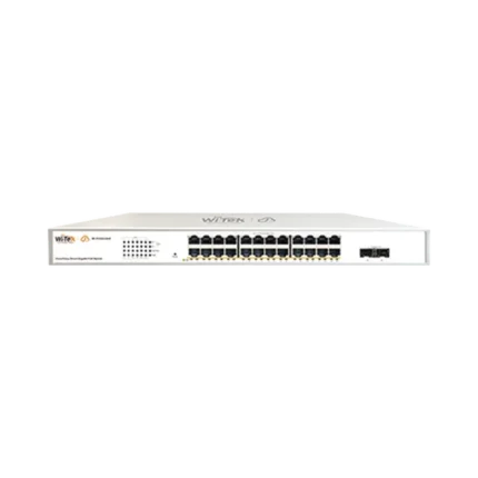 Switch Administrable PoE  / 24 puertos PoE af/at Gigabit /  2 x SFP Gigabit / Administración Cloud Gratuita / Presupuesto 370 W