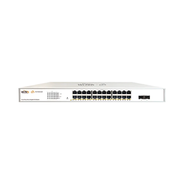 WIPCES326GF-h Switch Administrable PoE / 24 puertos PoE af/at Gigabit / 2 x SFP Gigabit / Administración Cloud Gratuita / Presupuesto 370 W - Image 1