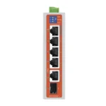 Switch Industrial / 4 Puertos 10/100 Mbps con PoE 802.3af/at / 2 Puertos Uplink Gigabit (1 Rj45 - 1 SFP) / PoE Hasta 250 m - Image 2