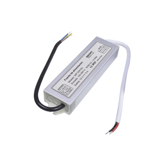 WP12DC5A-h Fuente 12 V / 5 Amperes / Waterproof / Intemperie grado IP67 - Image 1