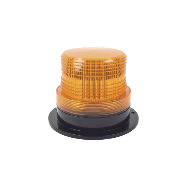 X126A-h Burbuja brillante de Larga Vida Útil con 8 LEDs, color ámbar, domo ámbar, 12Vcd - Image 1