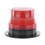 Burbuja Brillante de Larga Vida Útil, con 8 LEDs Color Rojo, Domo Rojo, 110 Vca