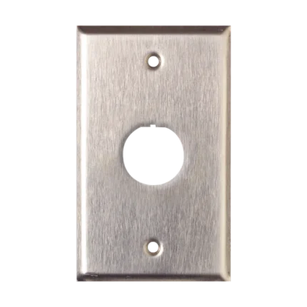 Placa de Pared Reforzada, de Acero Inoxidable, Para Uso Industrial, de 1 Puerto