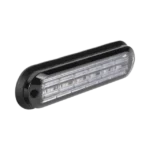 Luz Auxiliar Ultra Brillante IP67 de 6 LEDs, Color Claro, con mica transparente y bisel negro - Image 4