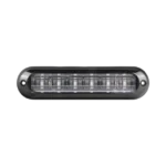 Luz Auxiliar Ultra Brillante IP67 de 6 LEDs, Color Claro, con mica transparente y bisel negro - Image 2