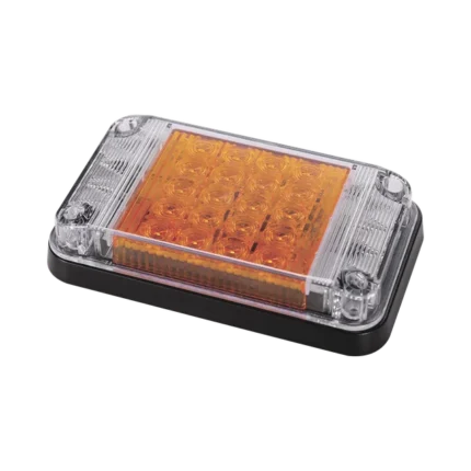 Luz de Advertencia de 7X4", Color Ámbar, Con Luces de Trabajo, Ideal para Ambulancias