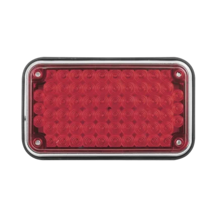 Luz de Advertencia de 6X4", Color Rojo, Ideal para Ambulancias