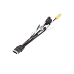 Cable adaptador / posibilita la inclusión de un canal IP, incorpora salida de video conector tipo aviación 4 pines y datos RS485 / compatible con modelo XMR406NAHD