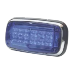 Luz de advertencia 8 X 4", Color Azul, IP67, SAE, Ideal para Ambulancias