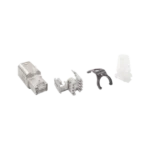 Plug RJ45 Cat6A Blindado, Terminación en Campo, Compatible con Todas las Categorías, Con Clip Protector de Seguro - Image 2