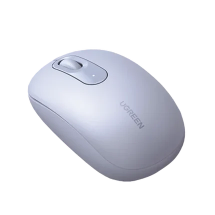 Mouse Inalámbrico 2.4G 800/1200/1600/2400 DPI | Función de 3 botones | Alcance 10m | Silencioso |  Ergonómico | Anti-caída y Anti-interferencias | Batería Alcalina AA incluida  | Color Dusty Blue.