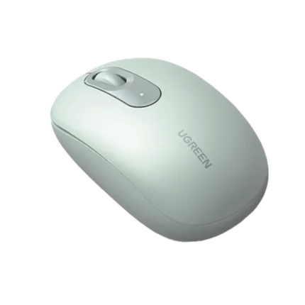 Mouse Inalámbrico 2.4G 800/1200/1600/2400 DPI | Función de 3 botones | Alcance 10m | Silencioso |  Ergonómico | Anti-caída y Anti-interferencias | Batería Alcalina AA incluida  | Color Green.