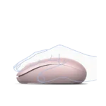 Mouse Inalámbrico 2.4G 800/1200/1600/2400 DPI | Función de 3 botones | Alcance 10m | Silencioso |  Ergonómico | Anti-caída y Anti-interferencias | Batería Alcalina AA incluida  | Color Dusty Pink. - Image 3