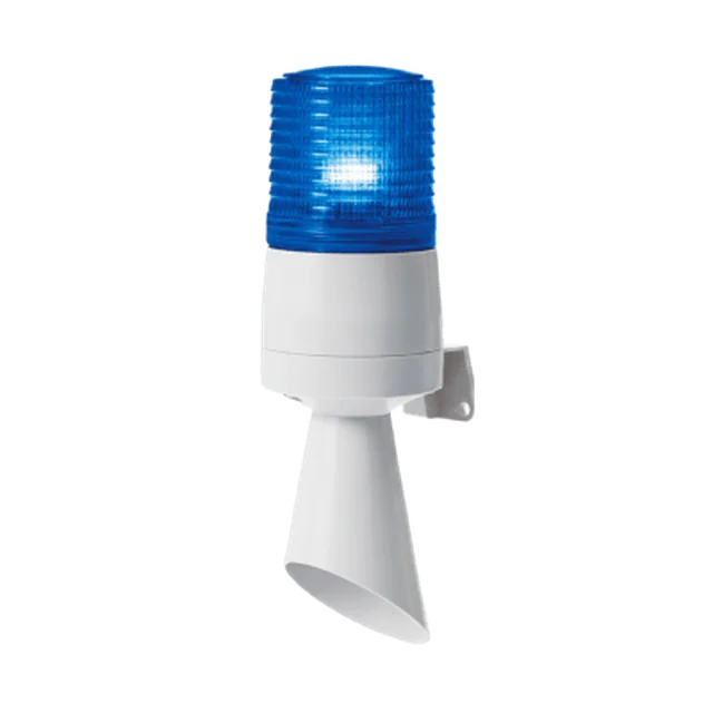 S60ADL-24-B-84557 Luz LED con patrones de destello fijo y destellante con buzzer incorporado de alto volumen Máx. 95 dB color Azul 24 VCD - Image 1