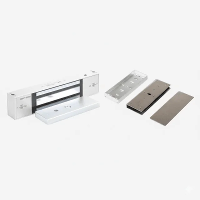 E941SA1K2PQ-KITU-86863 Kit Para Control de Acceso Incluye Chapa Magnética de 1200 Lbs / Montaje En "U" Para Puerta de Cristal / Uso Interior / Certificación UL - Image 1