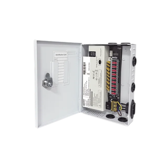 NXP9DC16HD-86904 Fuente / 11-15 V / 9 canales / 16 A / Alta tecnología en seguridad / Doble ventilador / Hasta 1.8 Amperes por Salida / Filtro de ruido por canal / Diseño de alta gama. - Image 1