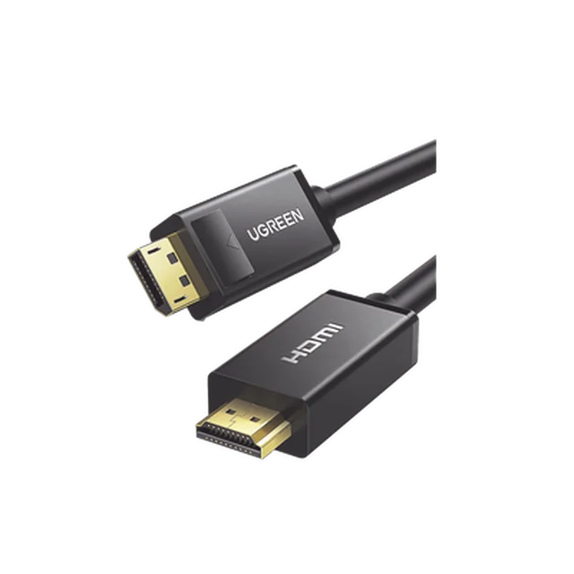 10204-102102 Cable DP Macho a HDMI Macho | Longitud 5 Metros (16.40 Pies) | Soporta 4K@30Hz | Soporta 3D | Cobre EstaÑado 28AWG | Blindaje Interno MÚltiple | TransmisiÓn Unidireccional | BotÓn de LiberaciÓn | Chip de Última GeneraciÓn. - Image 1