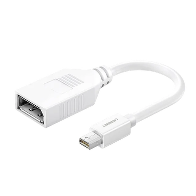 10445-101993 Cable Mini DP Macho a DP Hembra | Thunderbolt 2 | Version DP 1.2 | Soporta 4K*2K | Cable de 15 cm (5.91 Pulgadas) | Color Blanco. - Image 1