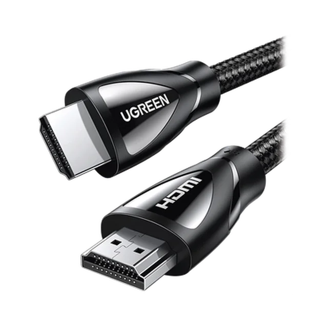 80405-100686 Cable HDMI 2.1 de Nylon Trenzado / 5 Metros (16.40 Pies) / 8K@60Hz/4K@120Hz / eARC (Canal de Retorno de Audio) / HDR10+ / VVR / HEC (Canal Ethernet HDMI) / ALLM / 3D / Dolby Atmos / Dolby Vision / 48 Gbps / Mayor Duración - Image 1