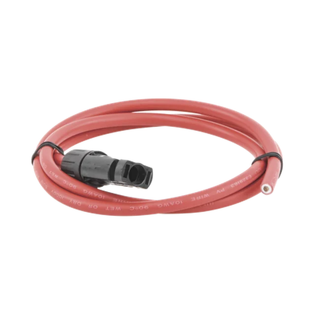 CBLMC41MRED-97420 Cable Fotovoltaico, 1 m, Rojo, Calibre 10 AWG con Terminal MC4-M en un extremo - Image 1