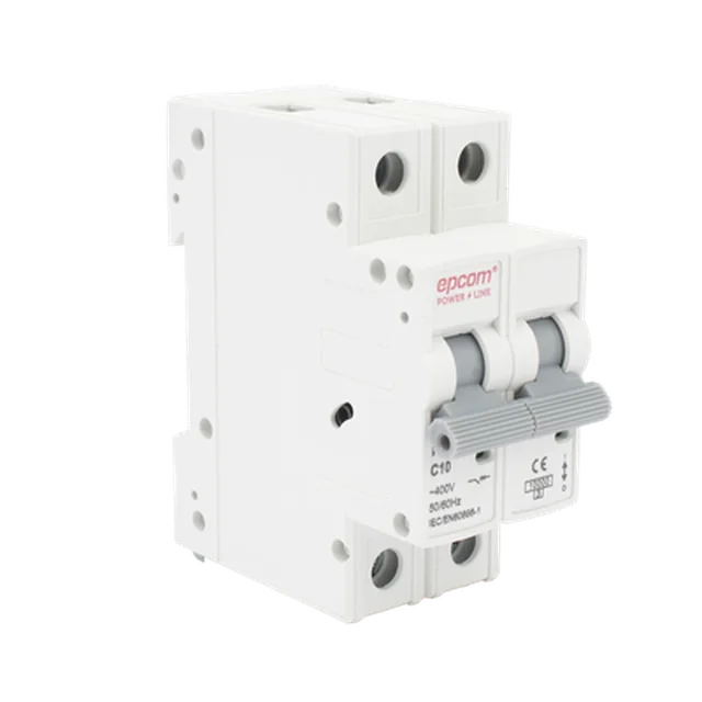 FE7632PC10-97398 Protección Térmica/ Interruptor 2P, 10 A, Corriente Alterna 400 Vca para Aplicación Fotovoltaica Montaje Riel DIN - Image 1