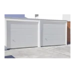 Puerta de Garage de Alta Calidad / Linea Central / Color Blanco 9X7 pies,  AISLADA, Estilo Americana.