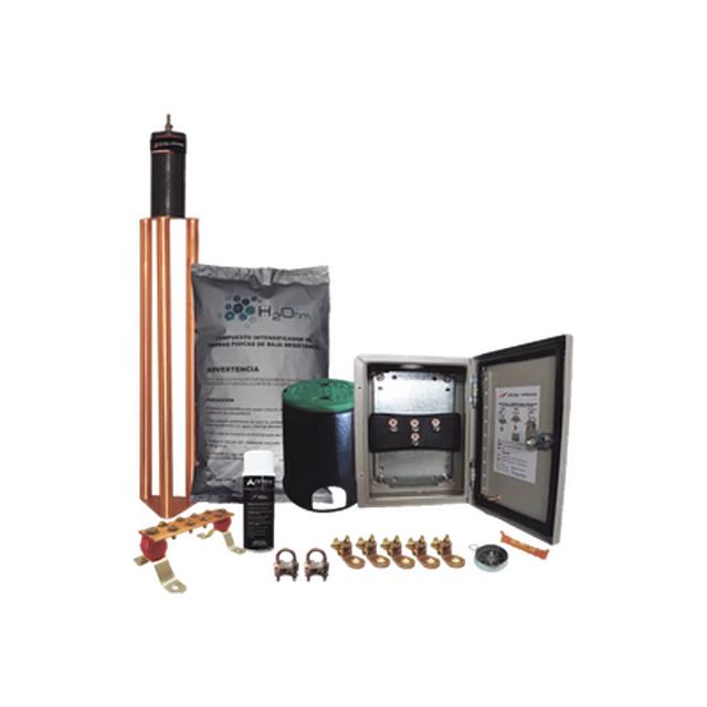 KIT-MASTER-45K-89286 Kit de tierra Física Modelo TG45K con Electrodo Magnetoactivo 50 x 11.5 cm, Capacidad Max: 45 AMP - Image 1