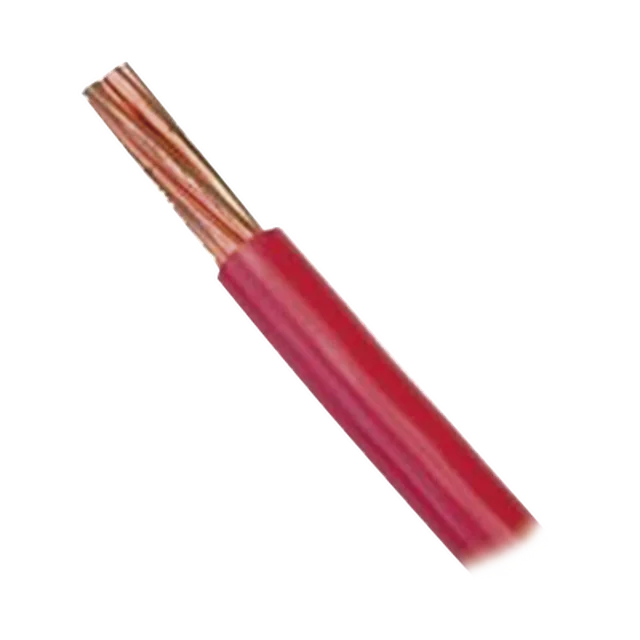 SLY-304-RED-90291 Cable 10 AWG Color Rojo, Conductor de Cobre Suave Cableado. Aislamiento de PVC, Auto Extinguible. (Venta por Metro) - Image 1