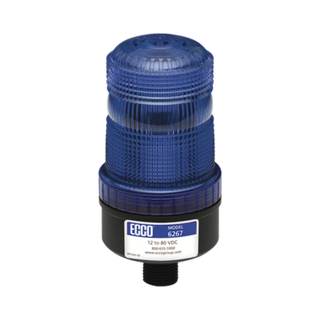X6267-B-94777 Mini baliza de LED color azul montaje permanente SAE Clase III - Image 1