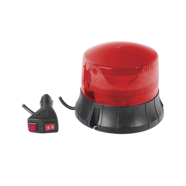 XM-1535-R-90464 Burbuja LED giratoria color rojo, 9 LEDs, montaje magnético - Image 1