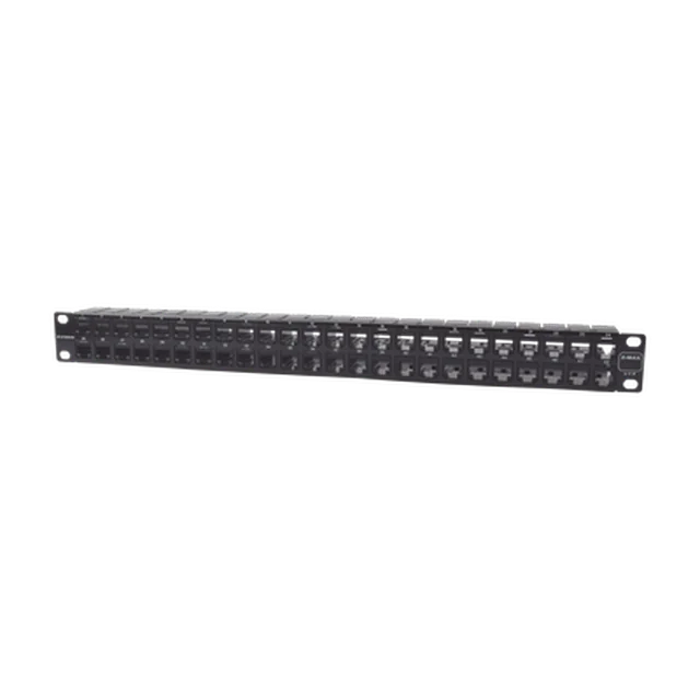 Z6-PNL-U48K-91016 Patch Panel UTP Z-MAX de 48 puertos, Precargado con Jacks Categoría 6, Plano, 1UR - Image 1